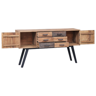 vidaXL Side Cabinet 110x30x75 cm Solid Teak