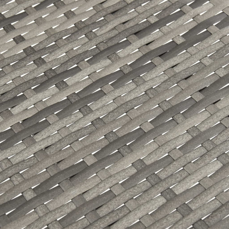 vidaXL Stackable Outdoor Chairs 2 pcs Poly Rattan Black