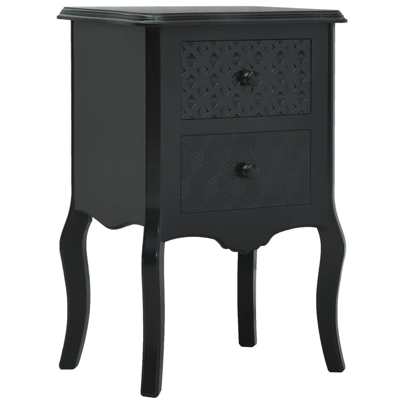 vidaXL Bedside Cabinet Grey 43x32x65 cm MDF