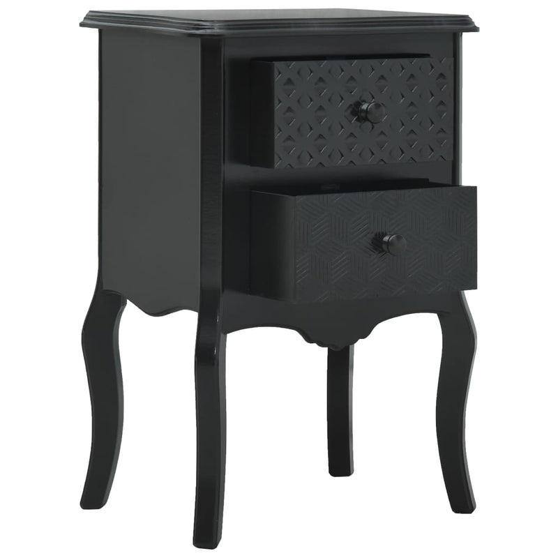 vidaXL Bedside Cabinet Grey 43x32x65 cm MDF