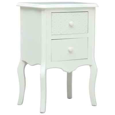 vidaXL Bedside Cabinet Grey 43x32x65 cm MDF