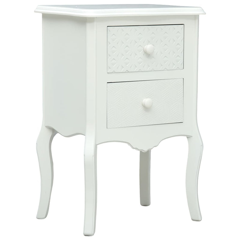 vidaXL Bedside Cabinet Grey 43x32x65 cm MDF