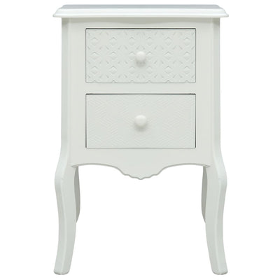 vidaXL Bedside Cabinet Grey 43x32x65 cm MDF