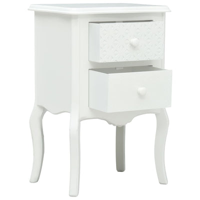 vidaXL Bedside Cabinet Grey 43x32x65 cm MDF