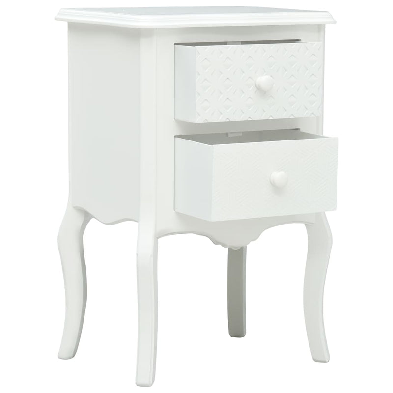 vidaXL Bedside Cabinet Grey 43x32x65 cm MDF