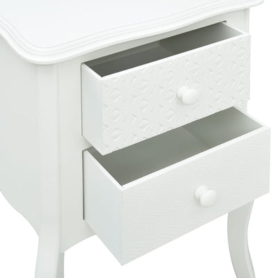 vidaXL Bedside Cabinet Grey 43x32x65 cm MDF