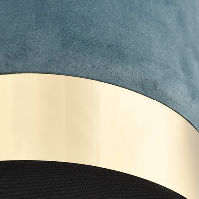 vidaXL Stool Brown and Gold Velvet