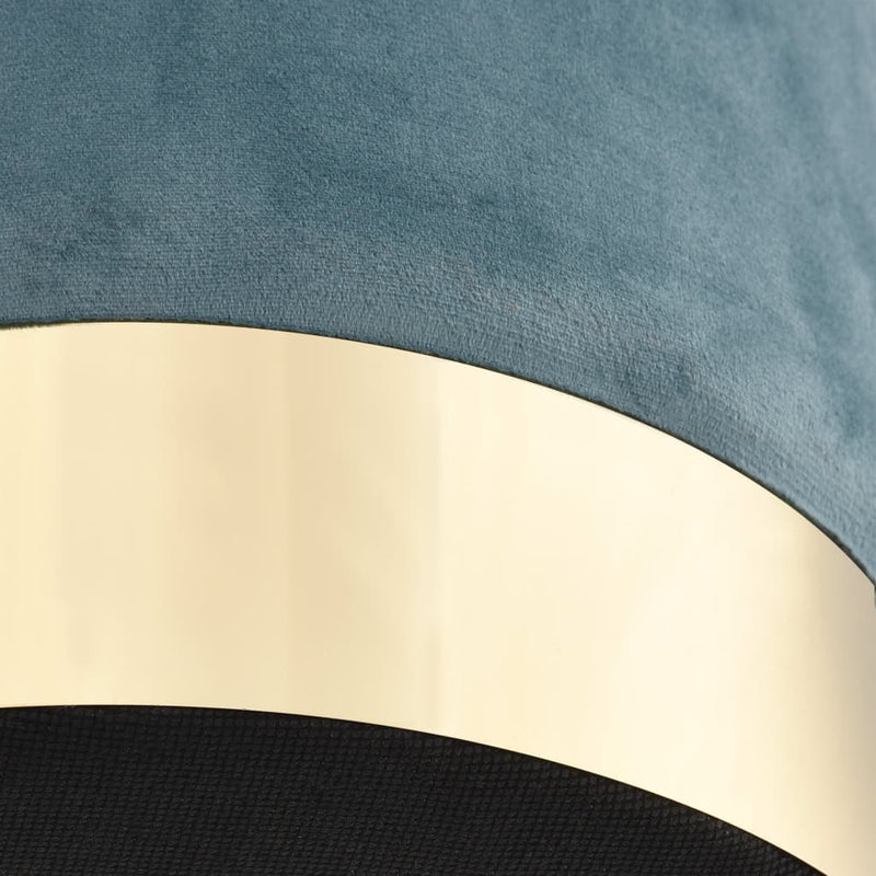 vidaXL Stool Brown and Gold Velvet