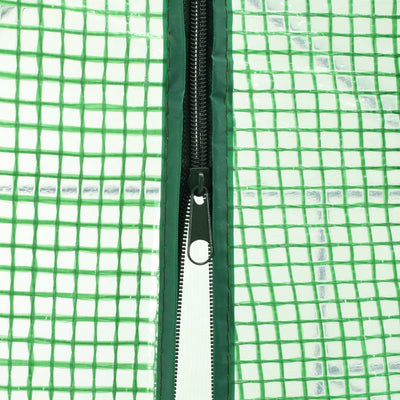 vidaXL Walk-in Greenhouse with 12 Shelves Steel 143x214x196 cm