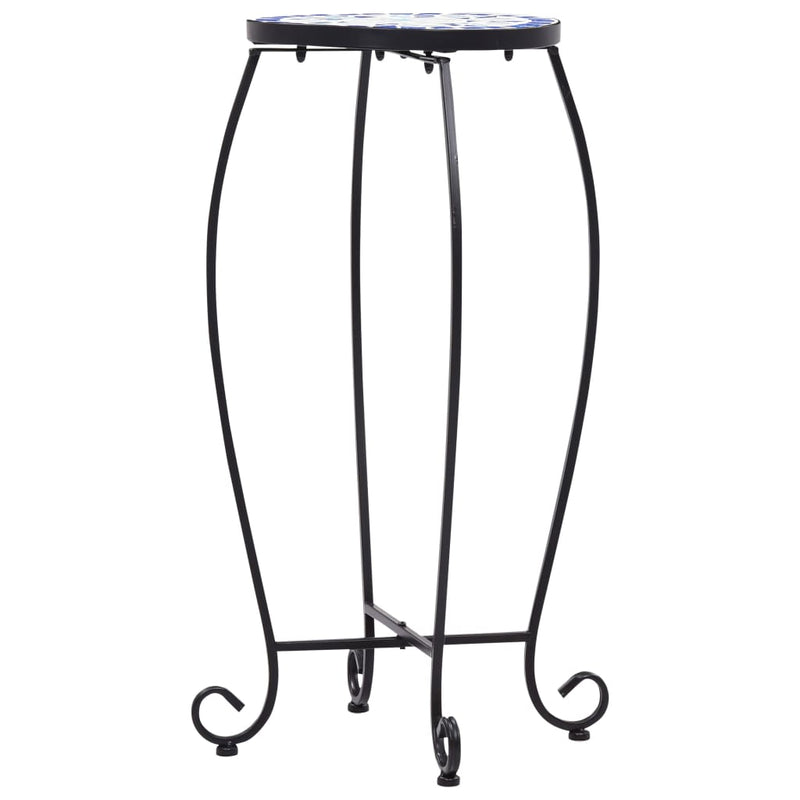 vidaXL Mosaic Tables 3 pcs Black and White Ceramic