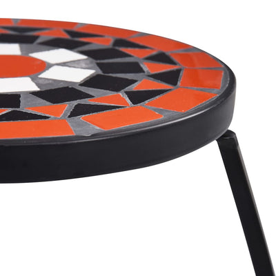 vidaXL Mosaic Tables 3 pcs Black and White Ceramic