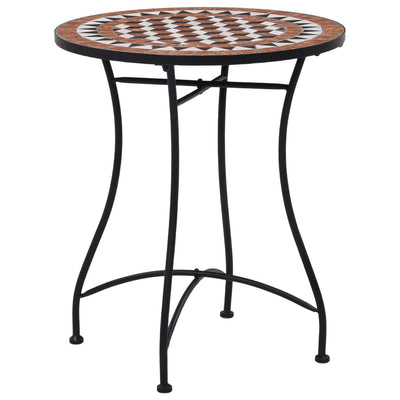 vidaXL Bistro Table Blue and White 60 cm Mosaic
