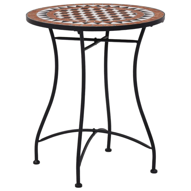 vidaXL Bistro Table Blue and White 60 cm Mosaic