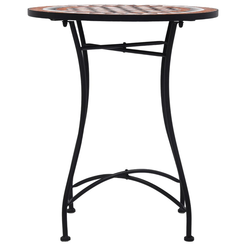 vidaXL Bistro Table Blue and White 60 cm Mosaic