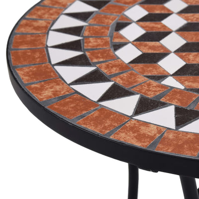vidaXL Bistro Table Blue and White 60 cm Mosaic