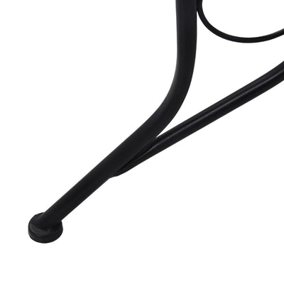 vidaXL Mosaic Bistro Table Black and White 60 cm Ceramic