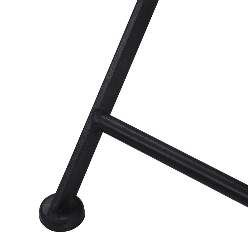 vidaXL Mosaic Bistro Chairs 2 pcs Grey