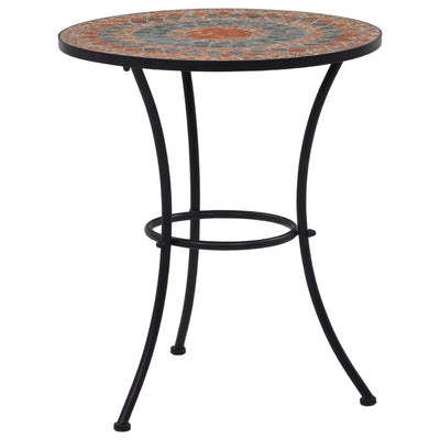 vidaXL Bistro Table Blue and White 60 cm Mosaic
