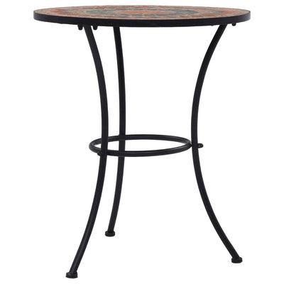 vidaXL Bistro Table Blue and White 60 cm Mosaic