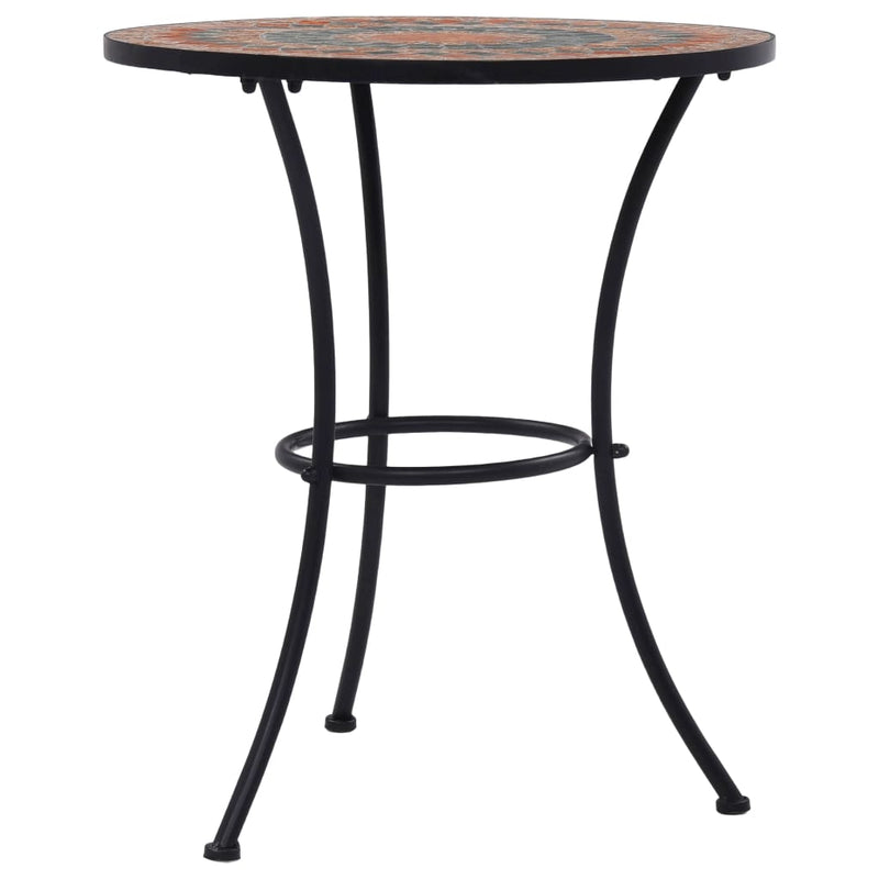 vidaXL Bistro Table Blue and White 60 cm Mosaic
