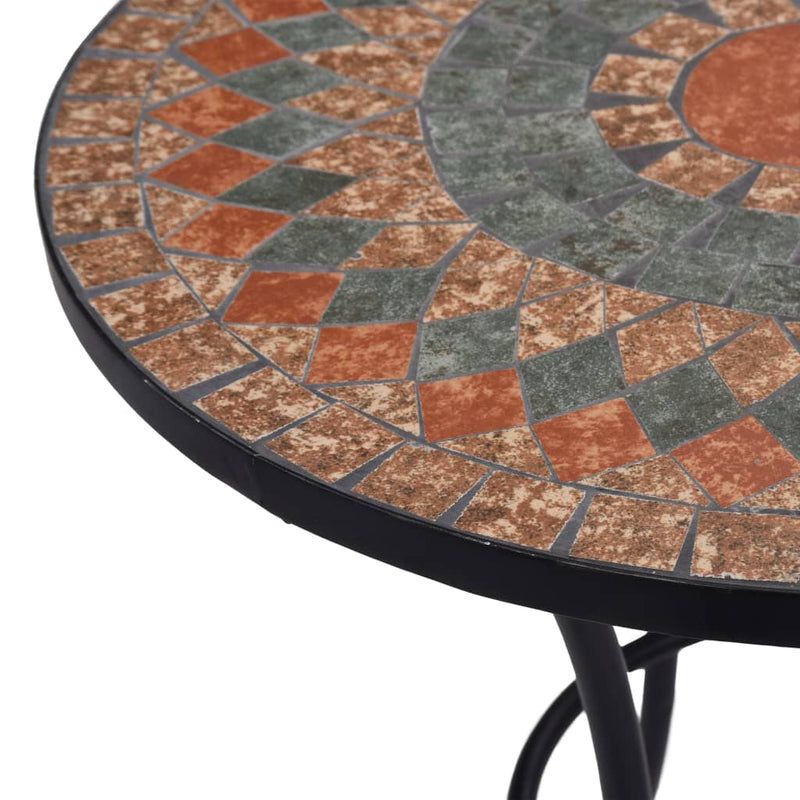 vidaXL Bistro Table Blue and White 60 cm Mosaic