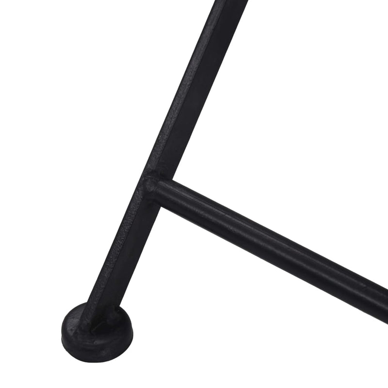 vidaXL Mosaic Bistro Chairs 2 pcs Grey