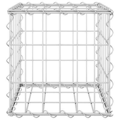 vidaXL Cube Gabion Raised Bed Steel Wire 50x50x50 cm