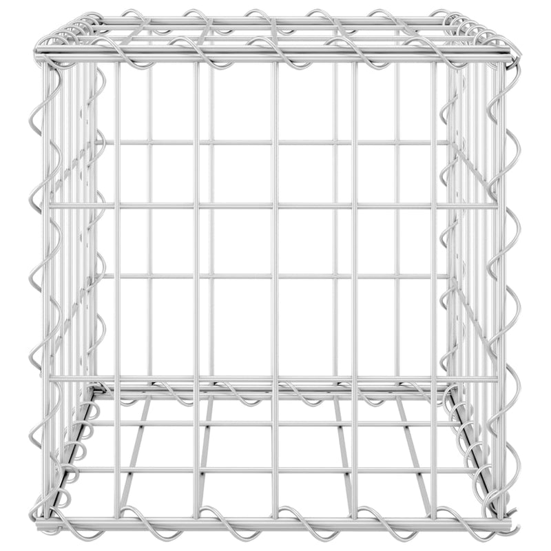 vidaXL Cube Gabion Raised Bed Steel Wire 50x50x50 cm