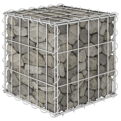 vidaXL Cube Gabion Raised Bed Steel Wire 50x50x50 cm