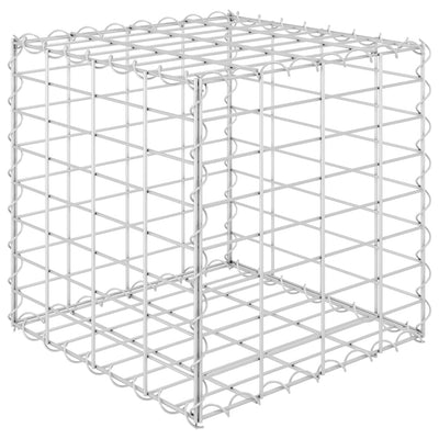 vidaXL Cube Gabion Raised Bed Steel Wire 50x50x50 cm