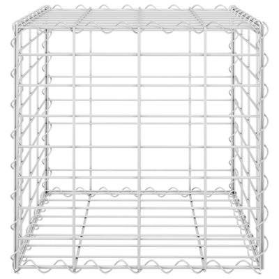 vidaXL Cube Gabion Raised Bed Steel Wire 50x50x50 cm