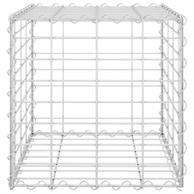 vidaXL Cube Gabion Raised Bed Steel Wire 50x50x50 cm