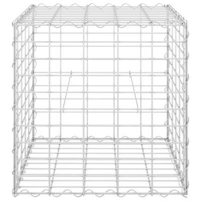 vidaXL Cube Gabion Raised Bed Steel Wire 50x50x50 cm