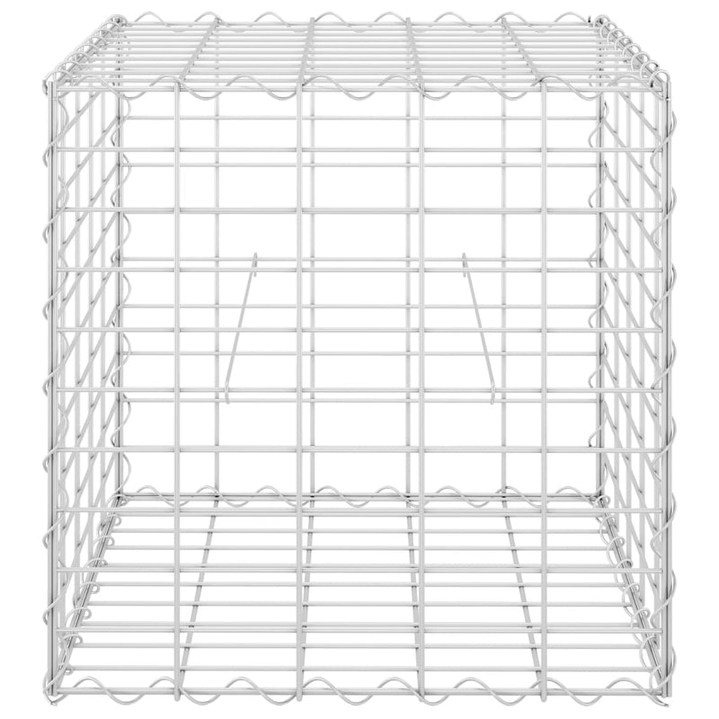 vidaXL Cube Gabion Raised Bed Steel Wire 50x50x50 cm