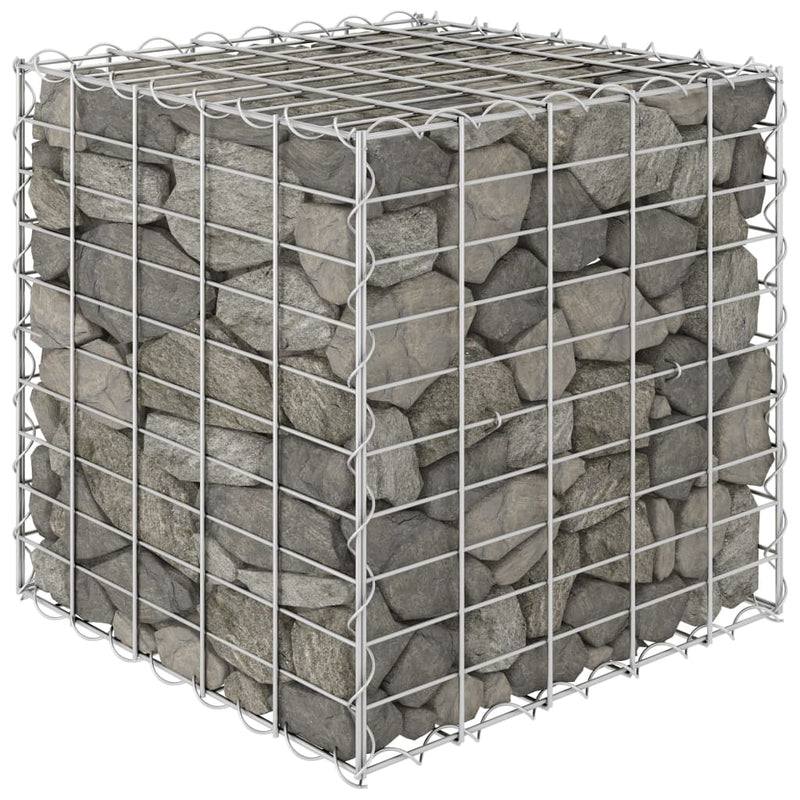 vidaXL Cube Gabion Raised Bed Steel Wire 50x50x50 cm