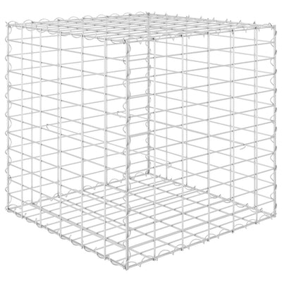 vidaXL Cube Gabion Raised Bed Steel Wire 50x50x50 cm