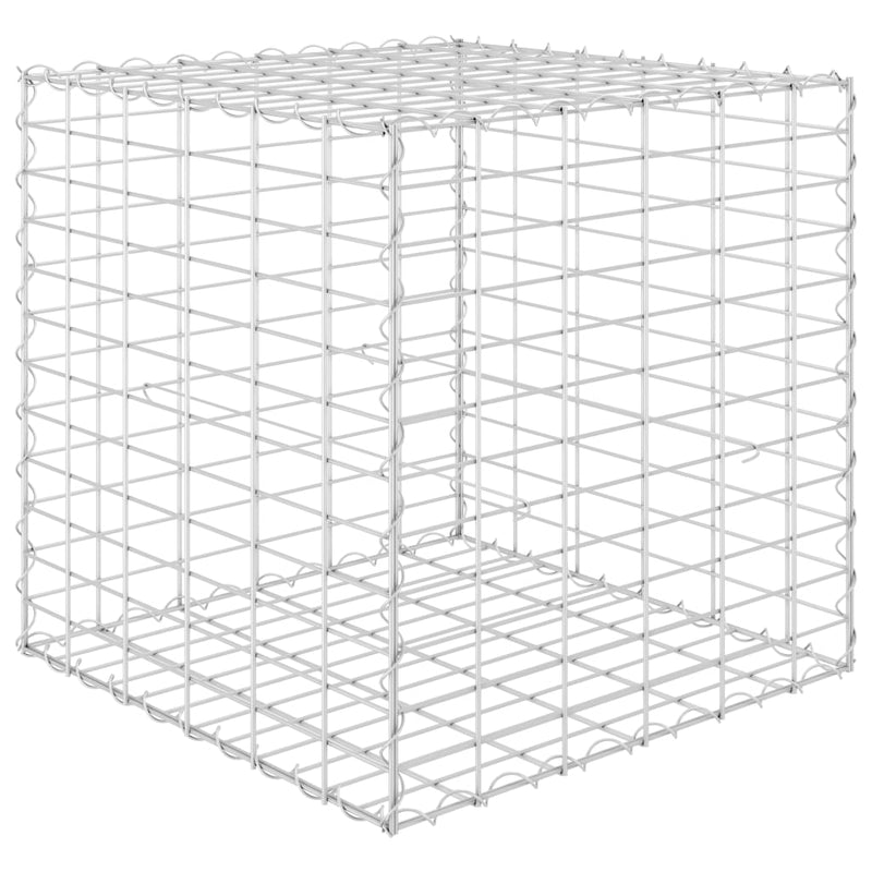 vidaXL Cube Gabion Raised Bed Steel Wire 50x50x50 cm