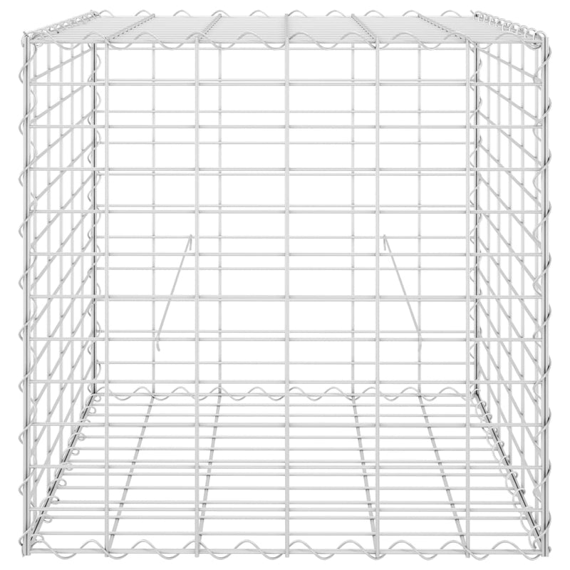 vidaXL Cube Gabion Raised Bed Steel Wire 50x50x50 cm