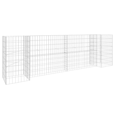 vidaXL H-Shaped Gabion Planter Steel Wire 260x40x60 cm