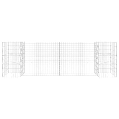 vidaXL H-Shaped Gabion Planter Steel Wire 260x40x60 cm