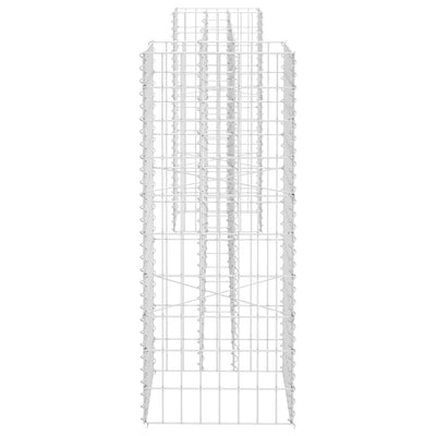 vidaXL H-Shaped Gabion Planter Steel Wire 260x40x60 cm