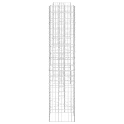 vidaXL H-Shaped Gabion Planter Steel Wire 260x40x60 cm