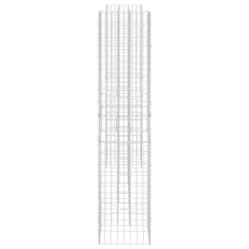 vidaXL H-Shaped Gabion Planter Steel Wire 260x40x60 cm