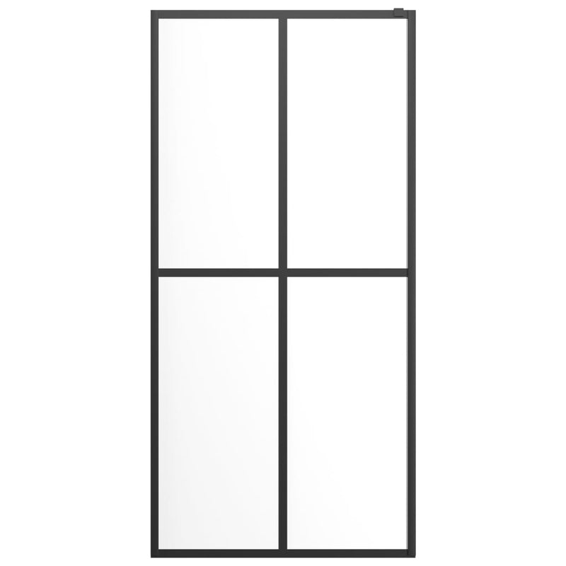 vidaXL Walk-in Shower Screen Frosted Tempered Glass 118x190 cm