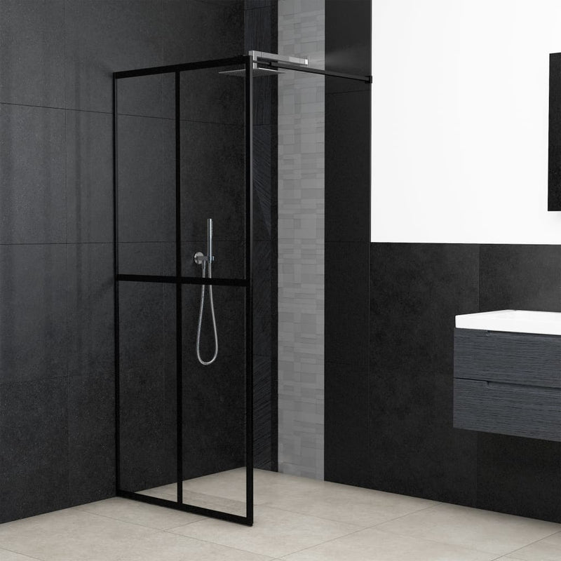 vidaXL Walk-in Shower Screen Frosted Tempered Glass 118x190 cm