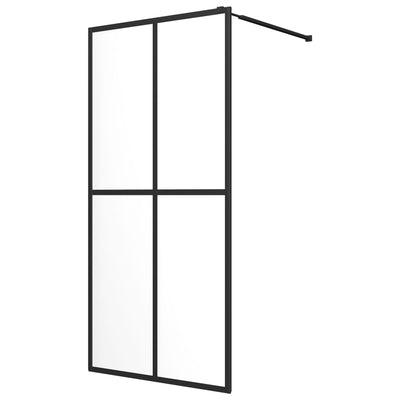 vidaXL Walk-in Shower Screen Frosted Tempered Glass 118x190 cm