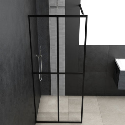 vidaXL Walk-in Shower Screen Frosted Tempered Glass 118x190 cm