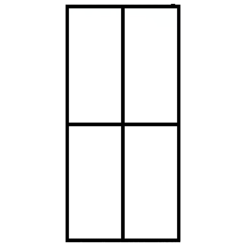 vidaXL Walk-in Shower Screen Frosted Tempered Glass 118x190 cm