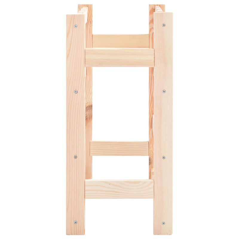 vidaXL Wine Rack for 16 Bottles Solid Wood Pine