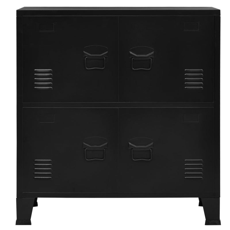 vidaXL Industrial Storage Chest Anthracite 75x40x80 cm Steel